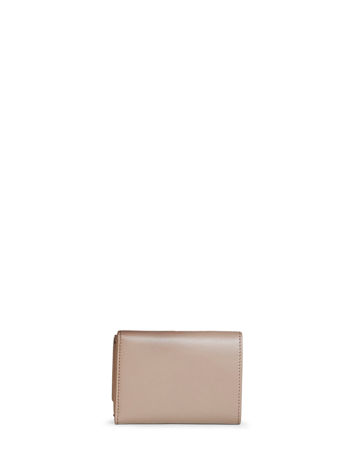 Portafoglio Mini Trifold FF in pelle granata tortora