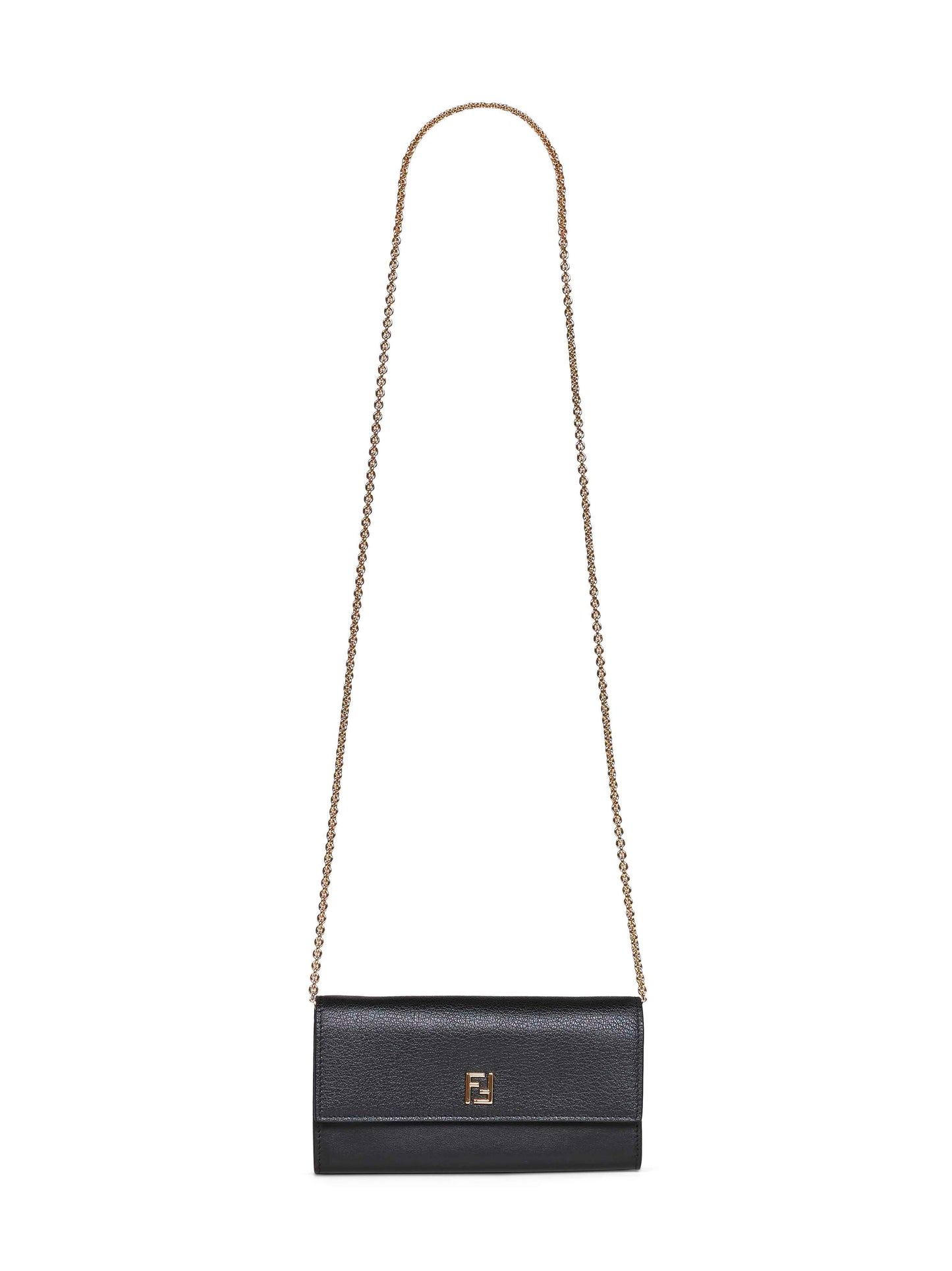 Black Continental With Chain FF wallet on chain