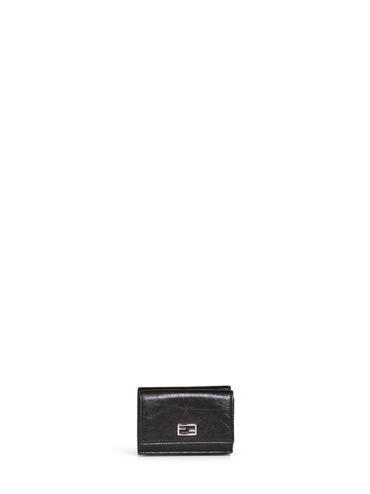 Black Mini Trifold Tube compact wallet