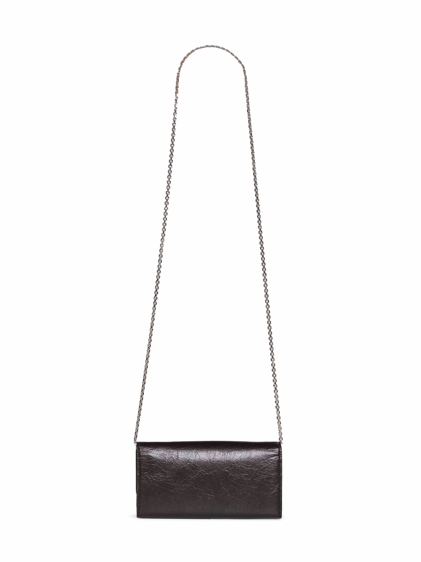 Black Continental With Chain Tube wallet on chain