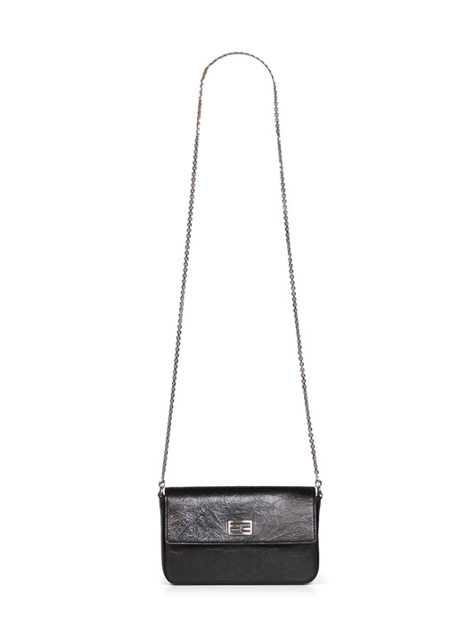 Black Wallet On Chain Tube compact wallet on chain