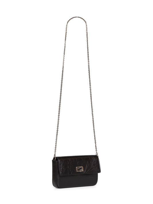 Black Wallet On Chain Tube compact wallet on chain