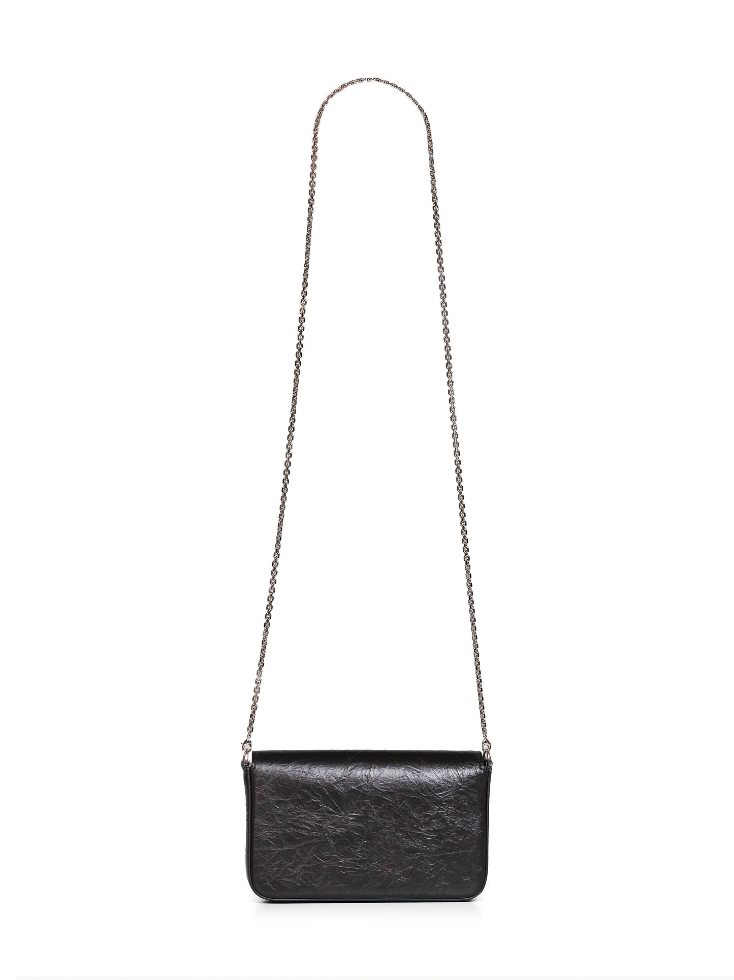 Portafoglio compatto con catena Wallet On Chain Tube nero