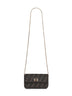 Portafoglio compatto con catena Wallet On Chain Tube tabacco marrone