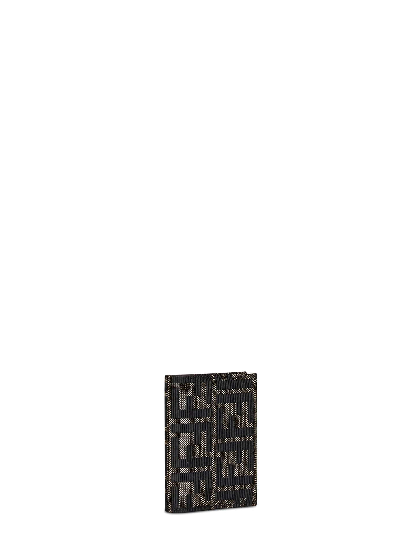 Tobacco brown Card Case FF Jacquard card case