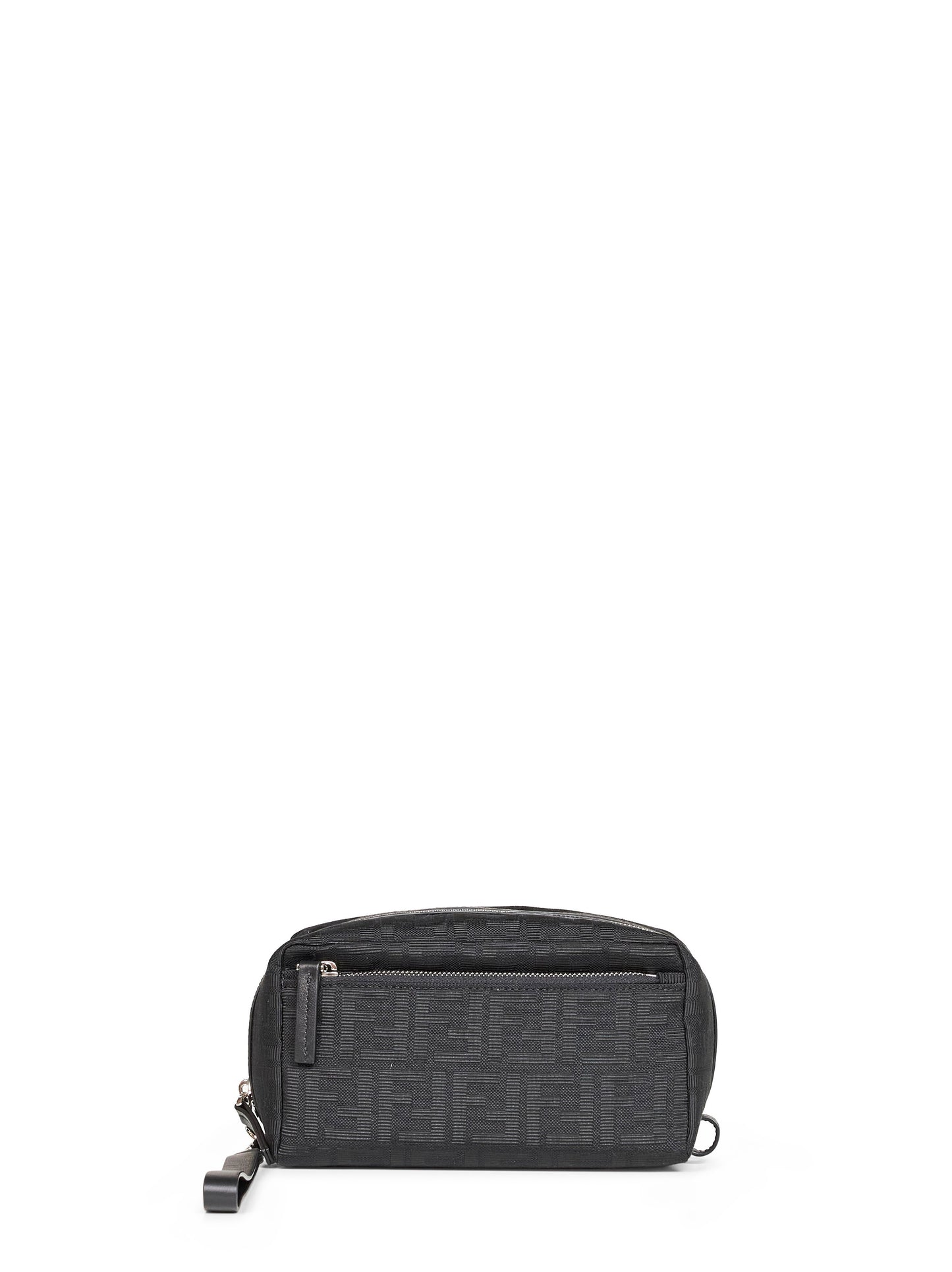 Black Double Zip Small beauty case