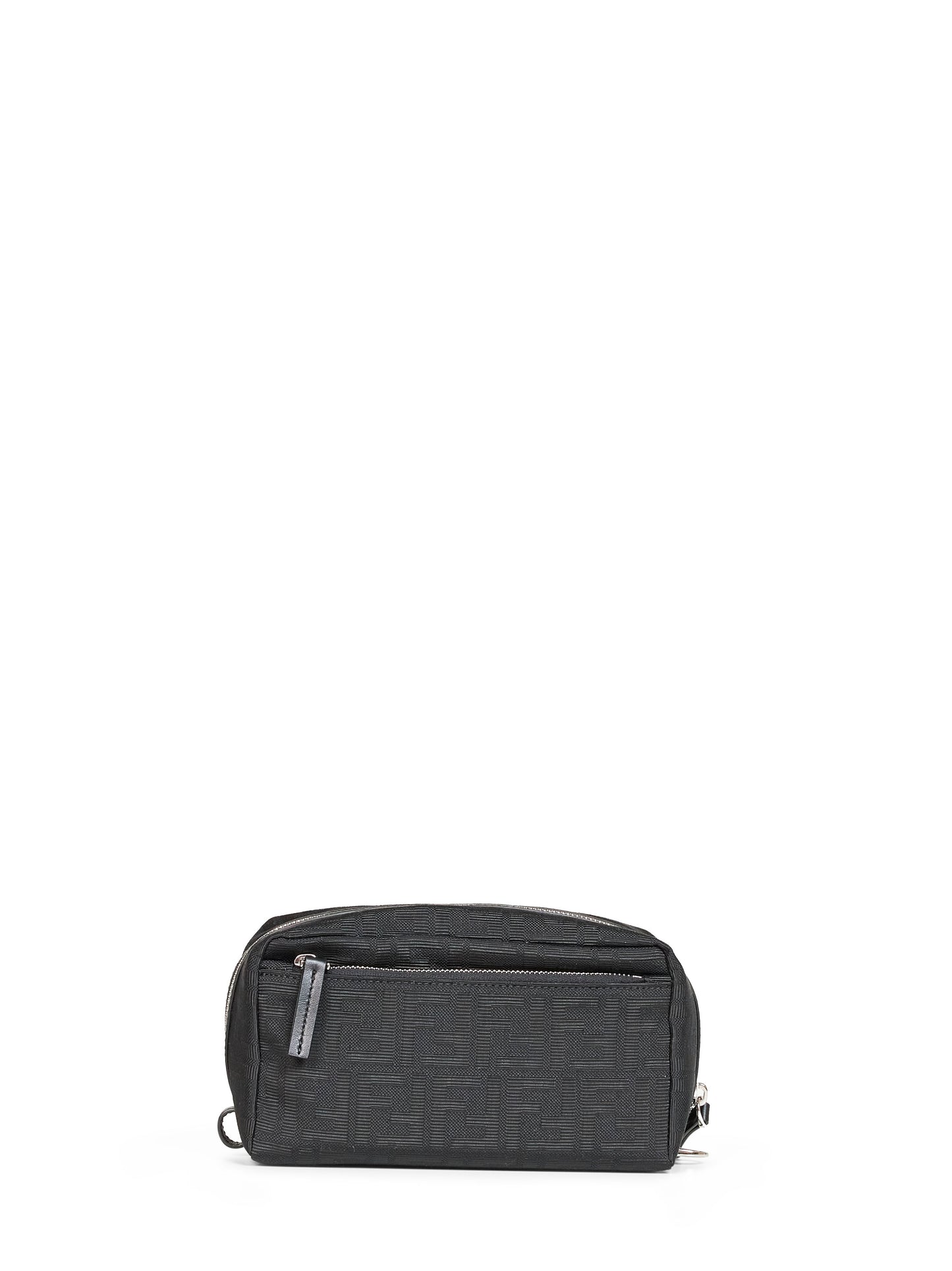 Black Double Zip Small beauty case