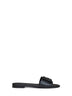 Black leather Baguette slides