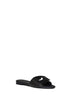 Black leather Baguette slides