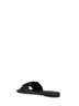 Black leather Baguette slides