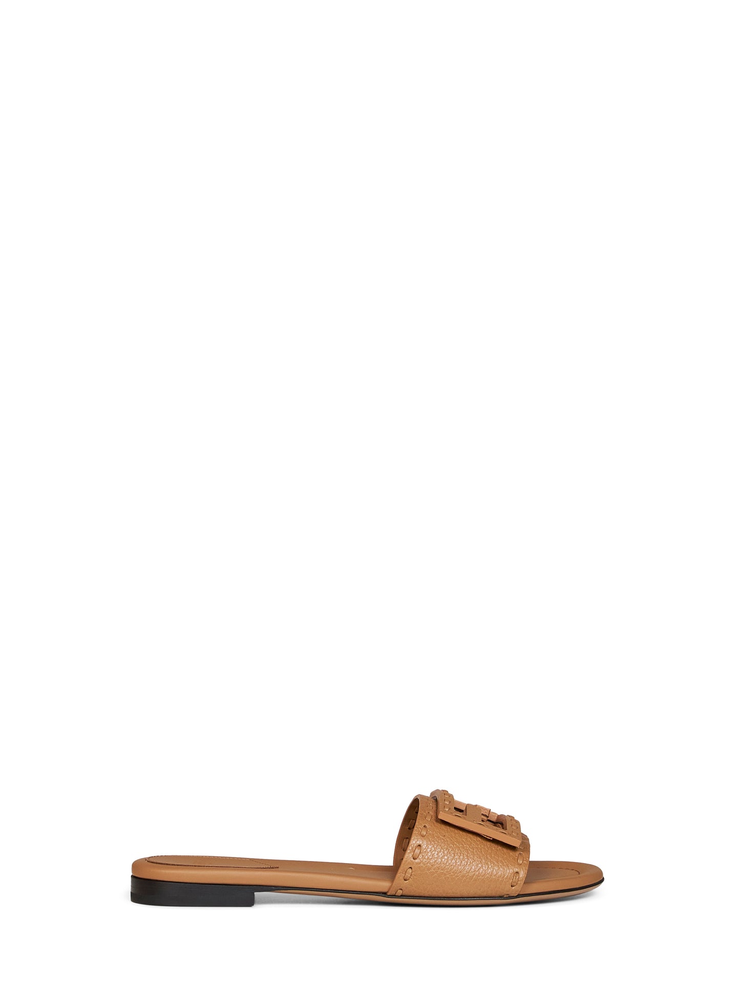 Slide Baguette in pelle cuoio