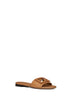 Slide Baguette in pelle cuoio