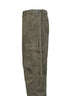 Pantaloni utility regular-fit in drill di cotone grigio verde