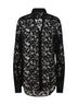 Camicia in pizzo Peonia nero