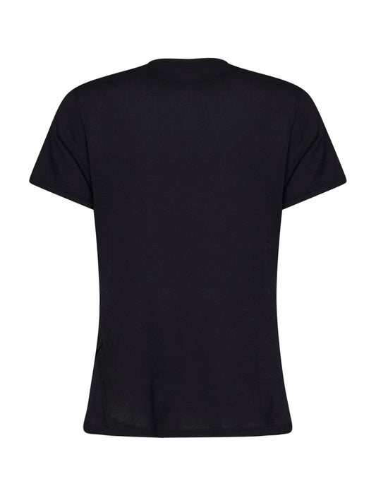 Black jersey T-shirt with Favoloso print