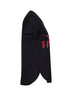 T-shirt in jersey nero con stampa Favoloso