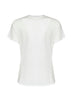 T-shirt in jersey di cotone avorio con stampa Noi