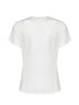T-shirt in jersey di cotone avorio con stampa Ti Amo