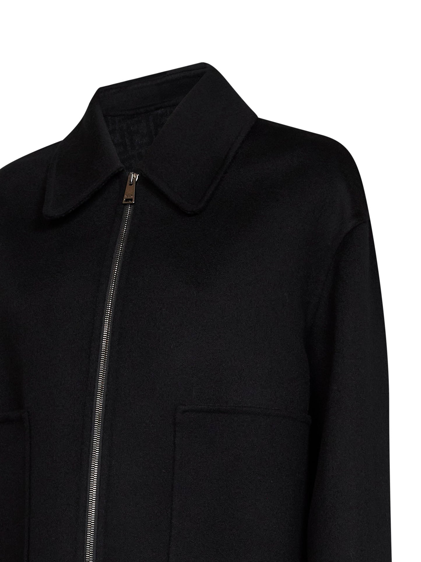 Blouson in lana double FF Zucca nera