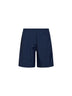 Shorts da mare in nylon blu scuro con ricamo