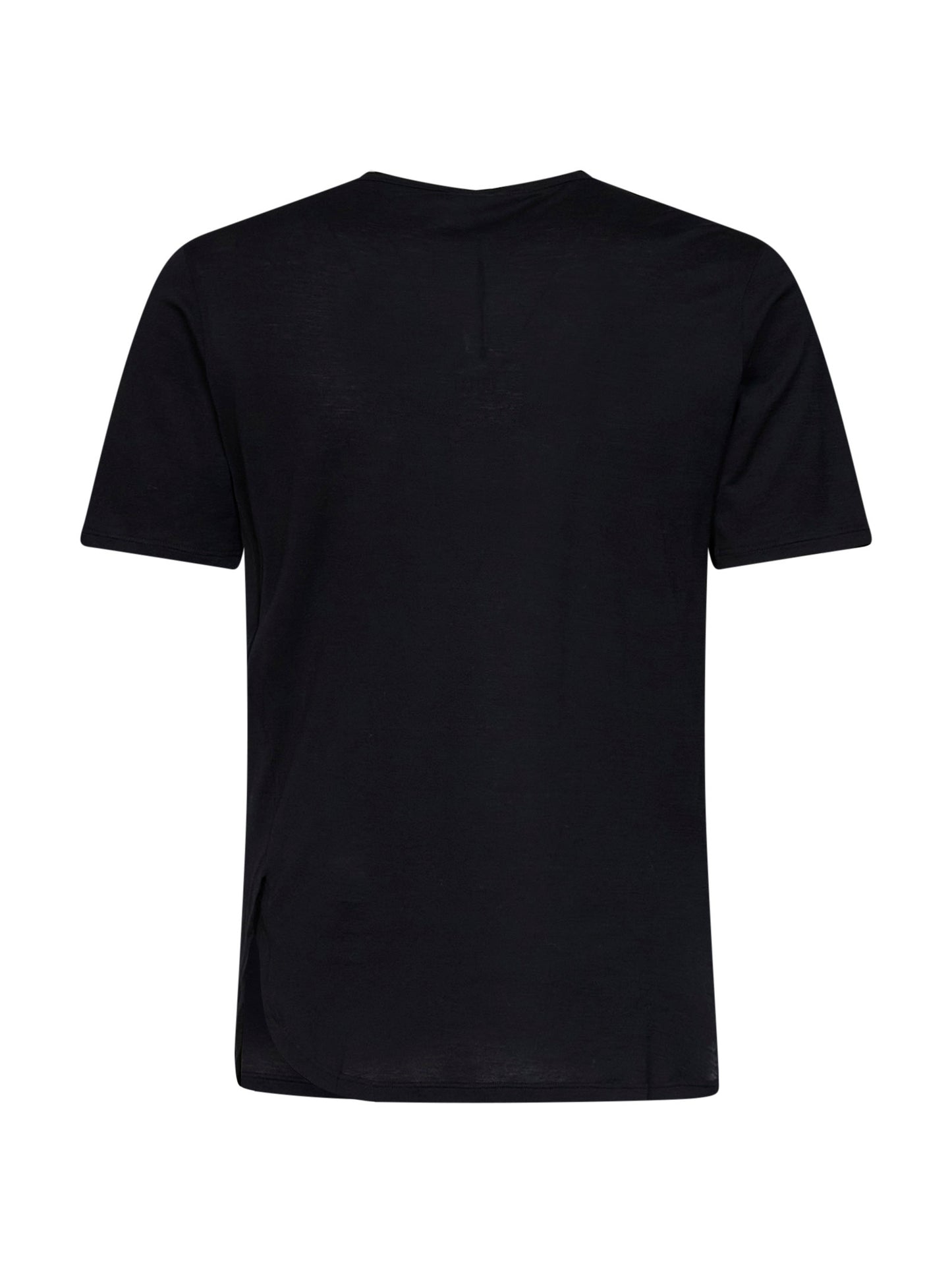 Black cotton jersey T-shirt with Ti Amo print