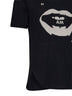 Black cotton jersey T-shirt with Ti Amo print