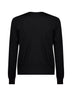 Maglia in lana leggera nera con ricamo