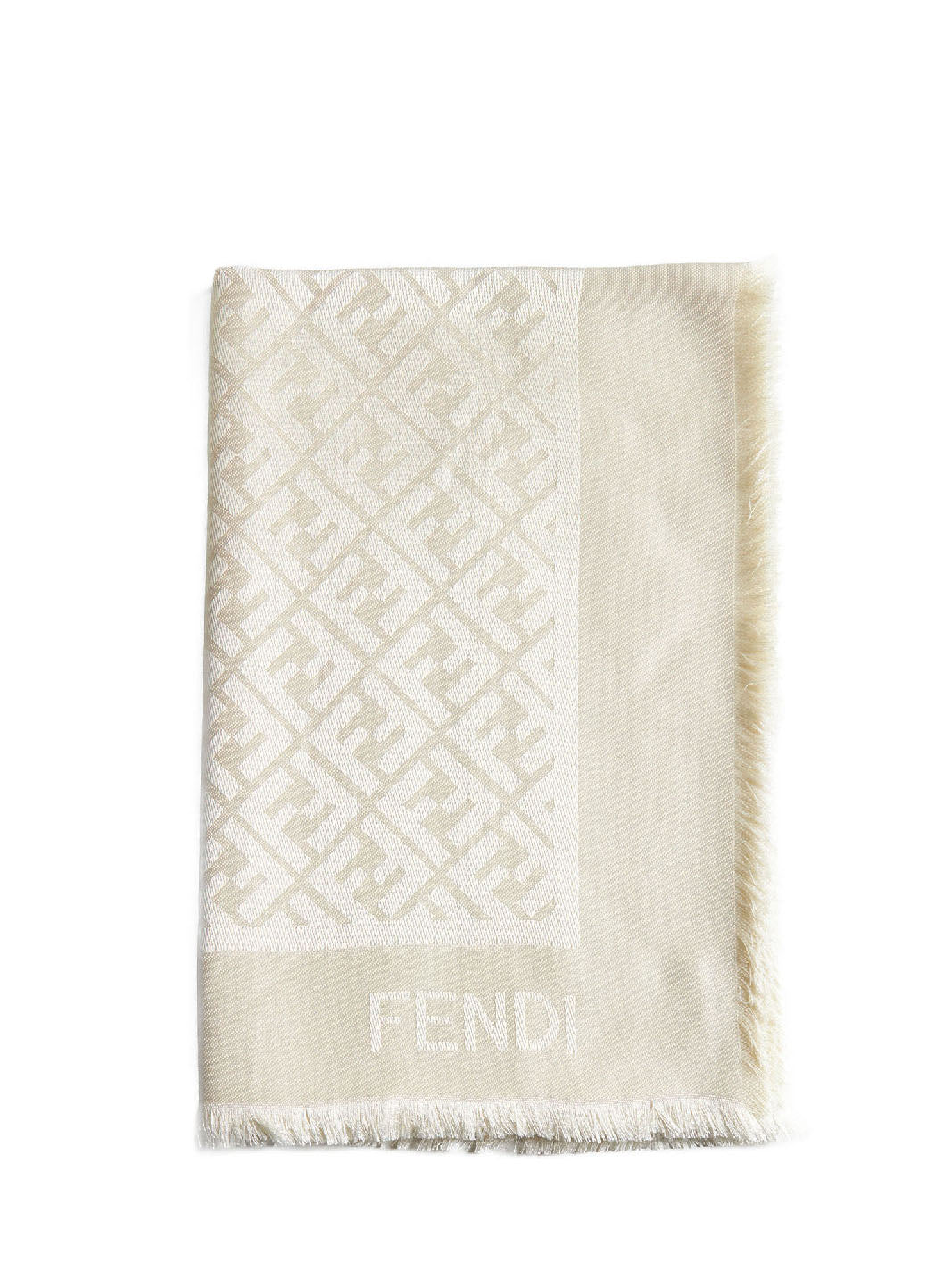 Ivory organic silk shaw