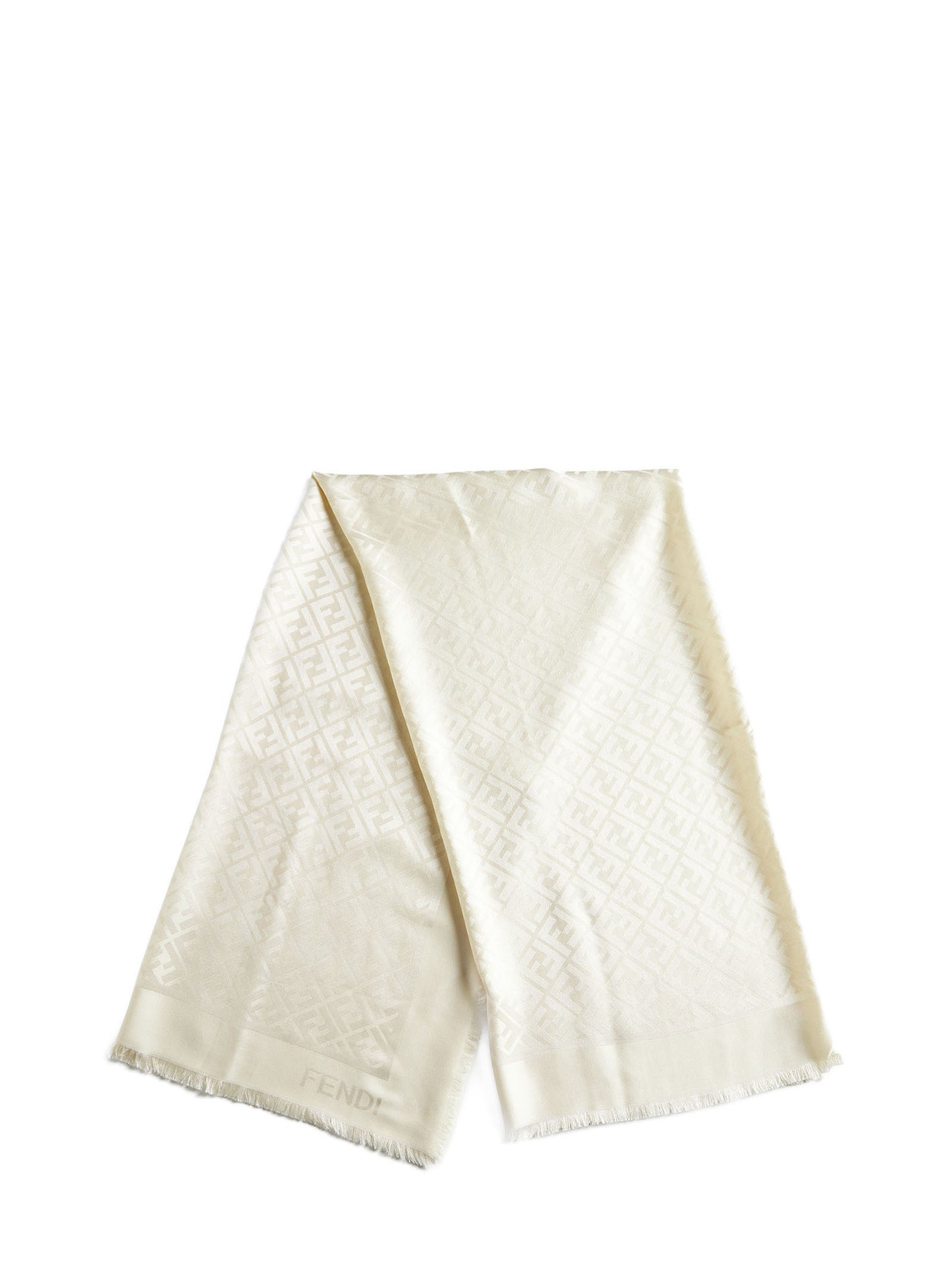 Ivory organic silk shaw