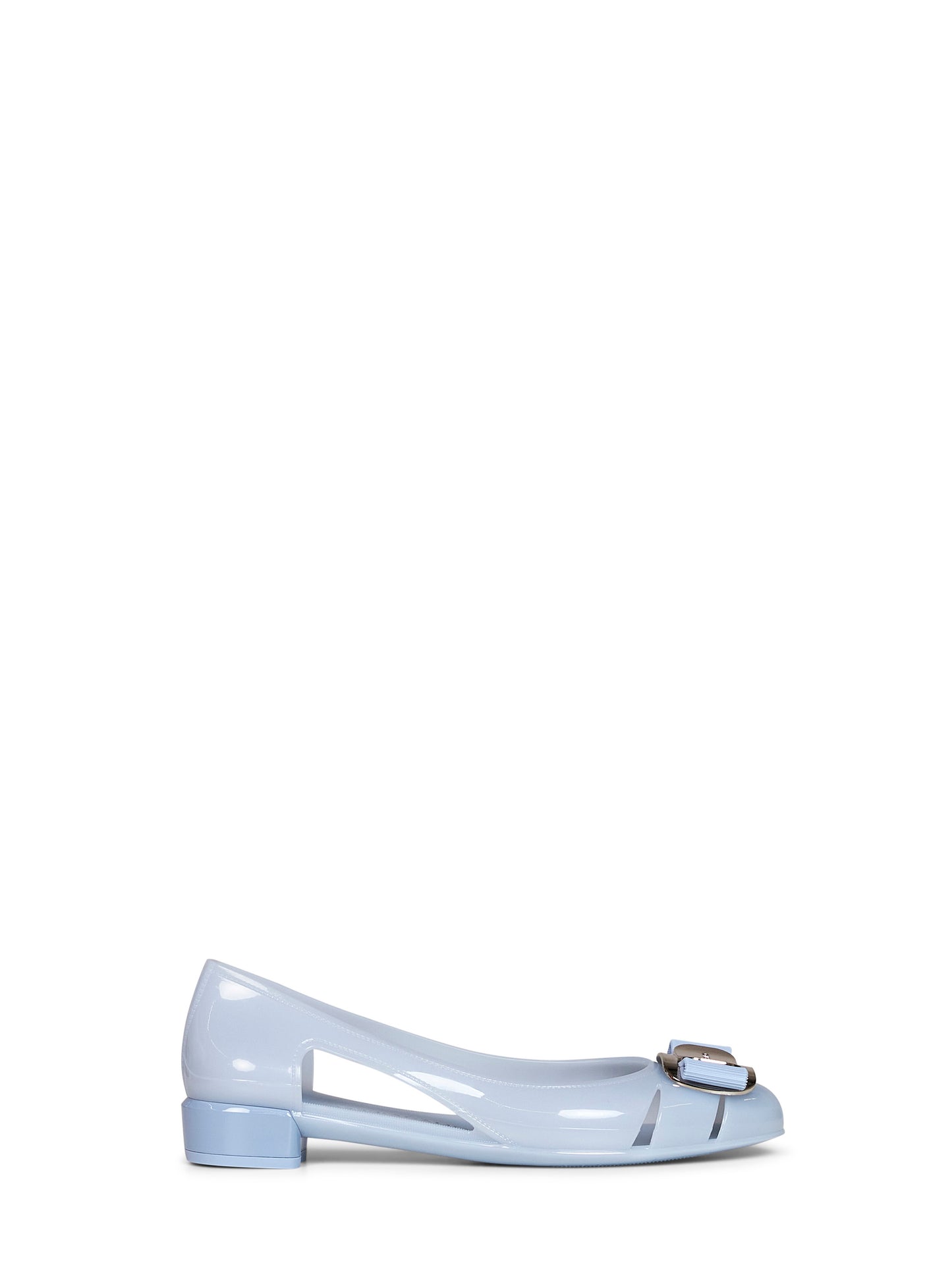 Light blue rubber Nara Jelly ballet flats