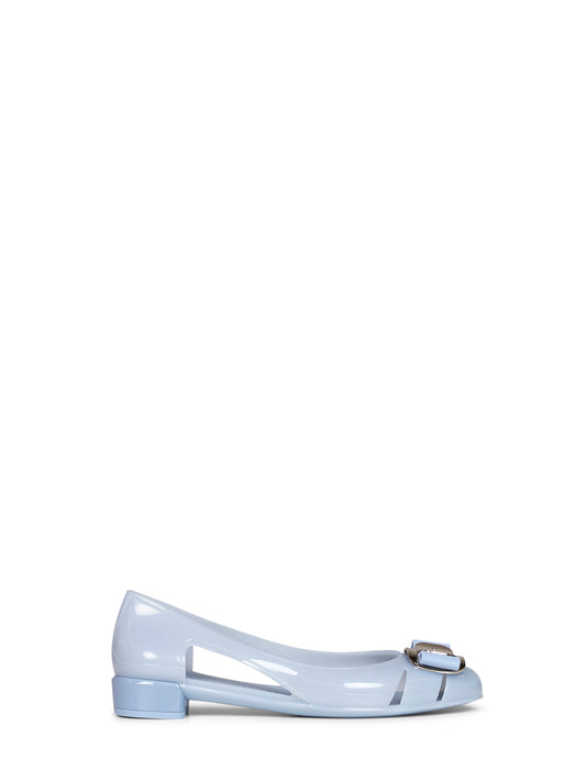 Ballerine Nara Jelly in gomma azzurro