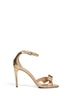 Sandali fiocco Vara Roxy in nappa laminata oro