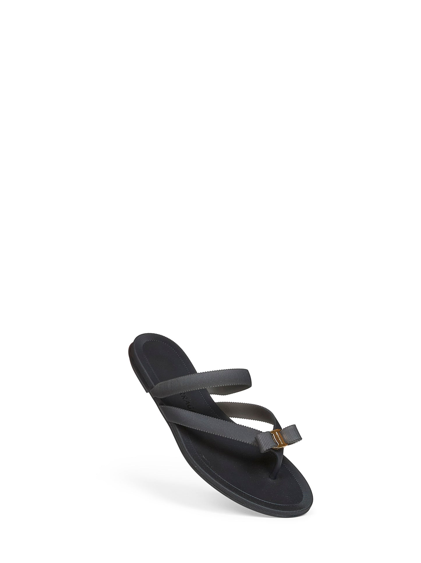 Sandali infradito fiocco Vara in gomma nera
