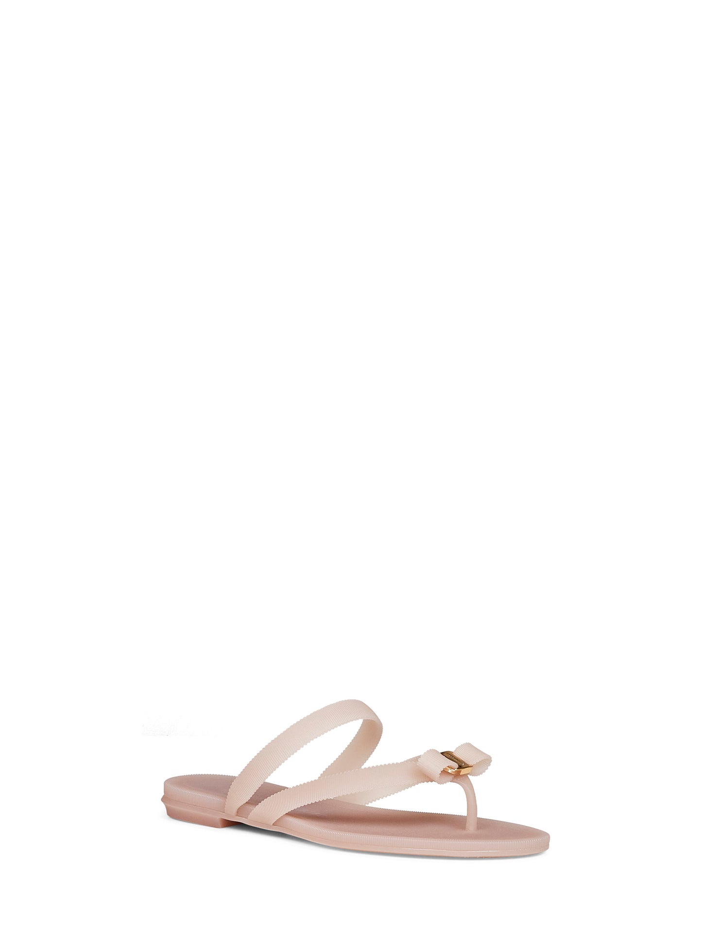 Pink rubber Vara bow thong sandals