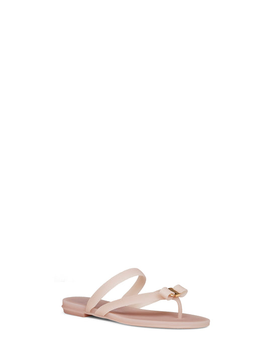 Pink rubber Vara bow thong sandals