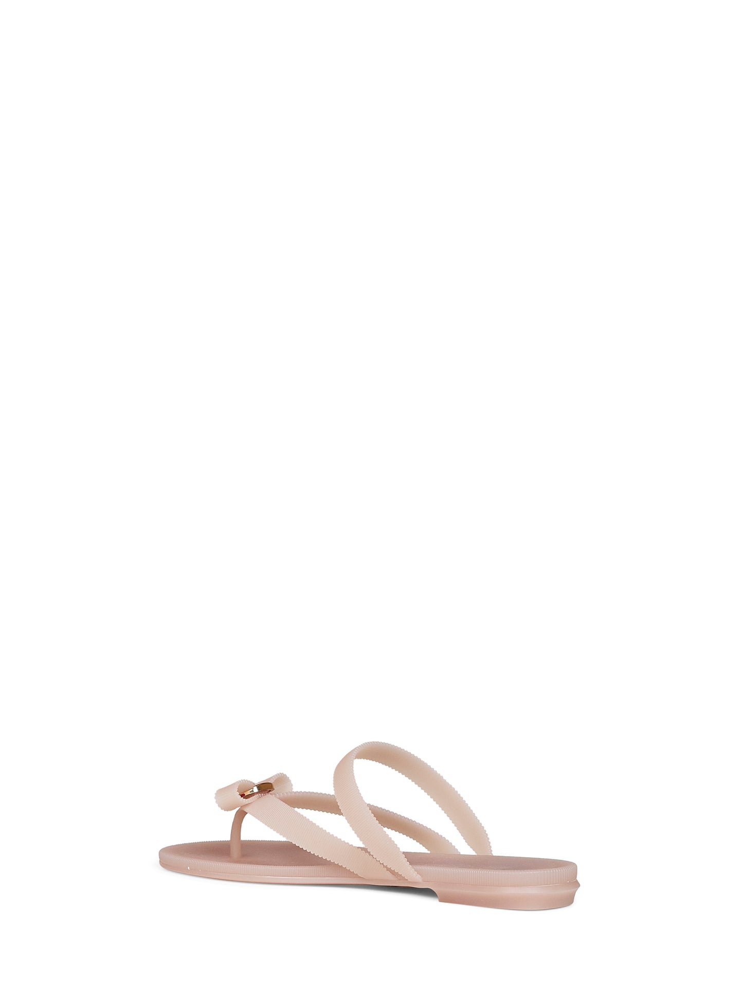 Pink rubber Vara bow thong sandals