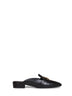 Mules Corby nere con ornamento Gancini