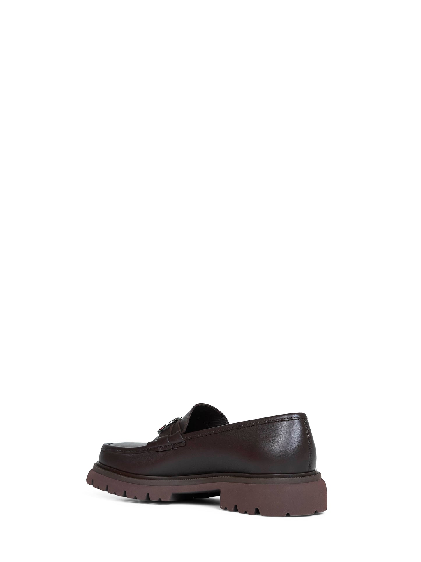 Dark brown Cocoon loafers with Gancini ornament