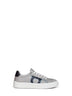 Grey calf leather Gancini sneakers