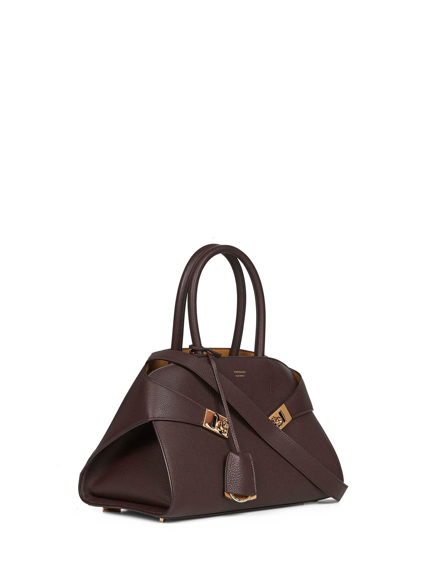 Borsa a mano Hug bicolore (M) marrone