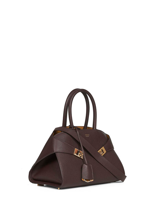 Borsa a mano Hug bicolore (M) marrone