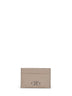 Warm taupe olive Gancini credit card holder