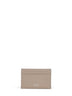 Warm taupe olive Gancini credit card holder