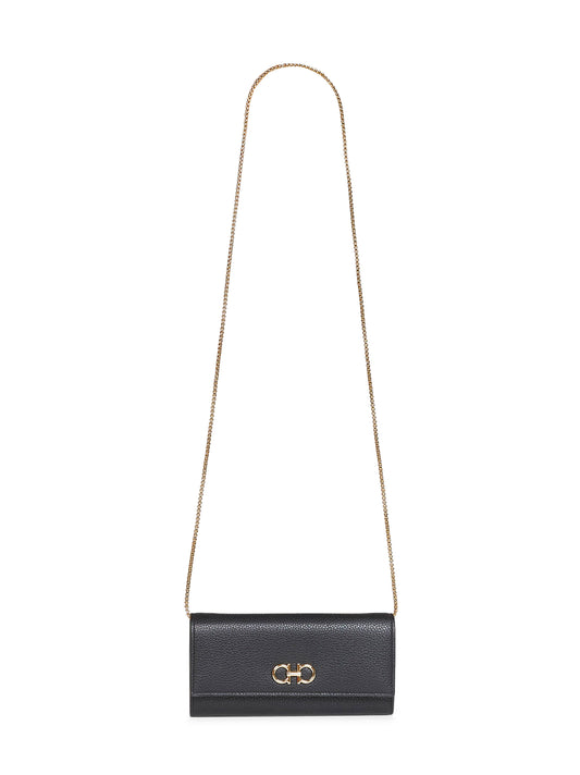 Black Gancini wallet on chain