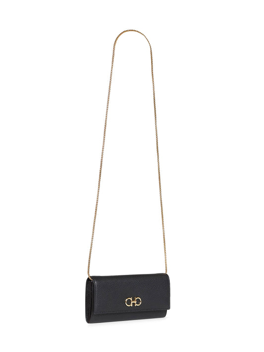 Black Gancini wallet on chain