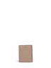 Warm taupe Gancini compact wallet