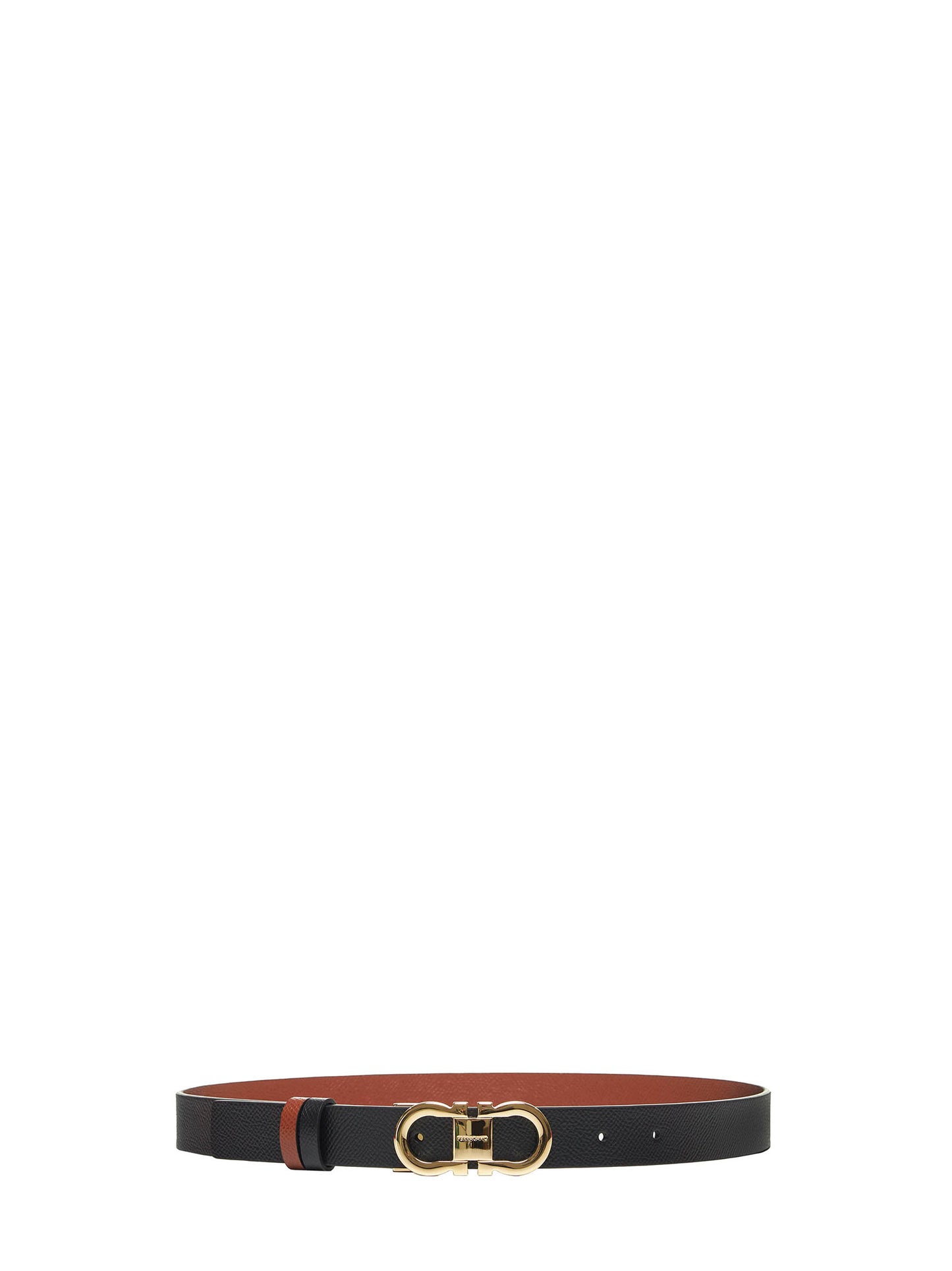 Black Reversible Gancini belt
