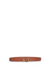 Cintura doppio Gancini in pelle liscia new cognac