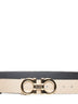 Cintura Gancini Ferragamo reversibile in pelle a grana