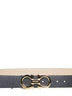 Cintura Gancini Ferragamo reversibile in pelle a grana